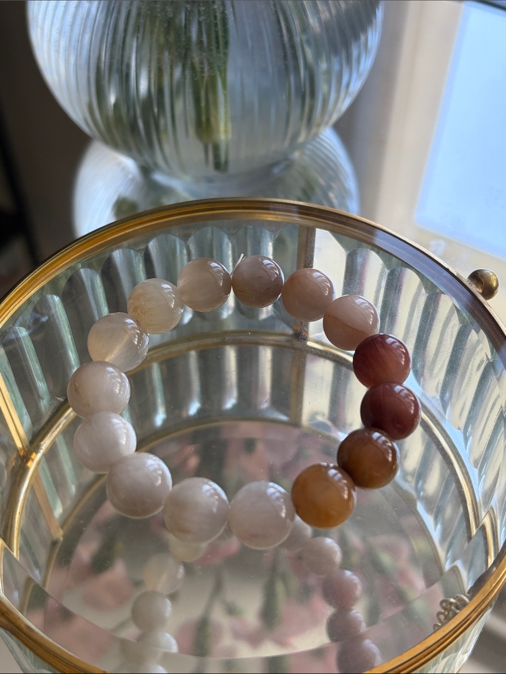 Rabbit hair quartz Women's Bracelet - Natural Stone